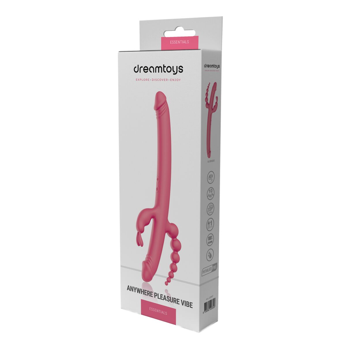 Manșon Penetrare Dublă Dream Toys Essentials Roz